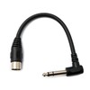 System-S Audio Cable 20 cm XLR 5-Pin Male to 6.35