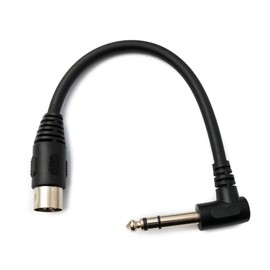 System-S Audio Cable 20 cm XLR 5-Pin Male to 6.35 mm Jack Male Angle AUX