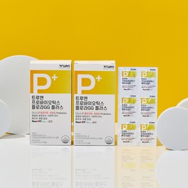 Trueen Probiotics FloraGG Synbiotics Danisco 10 billion live lactic acid bacteria 60 capsules, 2 units / 트루엔 프로바이오틱스 플로라GG 신바이오틱스 다니스코 100억 생 유산균 60캡슐, 2개