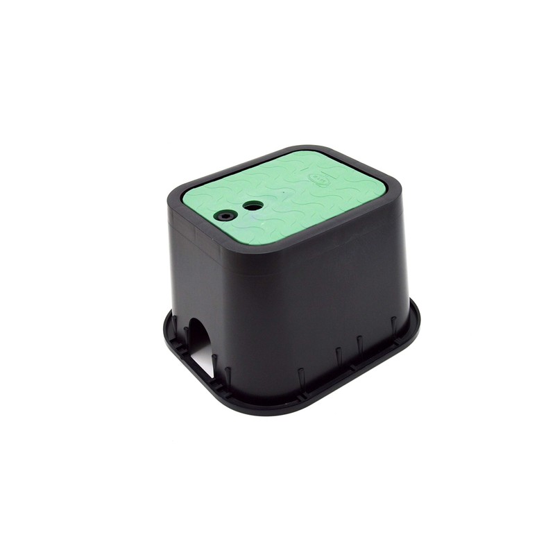 S&M 760808 Buried Watering Box, 2 Outlets, Black/Green