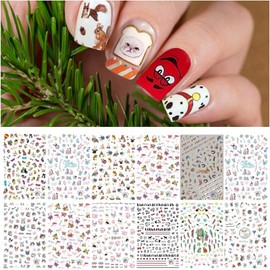 TOROKOM 840+Muster Tiere nagelsticker selbstklebend Nagelaufkleber Nail Art Sticker Nagel Abziehbilder für Mädchen Mitgebsel Kindergeburtstag DIY Nagel Kunst Dekoration