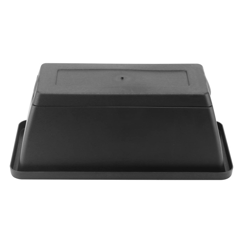 LEXININ 6 Pack 14 Inch Black Plastic Rectangular Window Planter