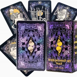 Beginner Tarot Deck - 78 Unique Tarot Cards Set with Electronic Manual, Standard Size English Tarot Cards, Exquisite Design, Ideal as a Gift, with Beautiful Packaging