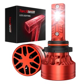 Torchbeam 8 9005/HB3 Bulbs, Super Bright,60000Hrs&6500K Cold White HB3 Fog Bulbs, 5min Plug and Play, Pack of 2