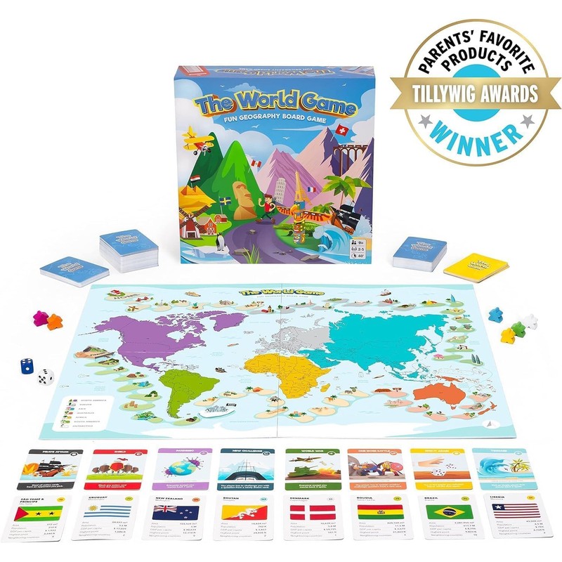 The World Game - Fun Geography Board Game - Educational