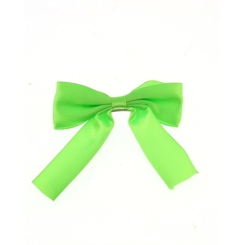 Zac's Alter Ego Satin Bow with Tails on Baby Barrette