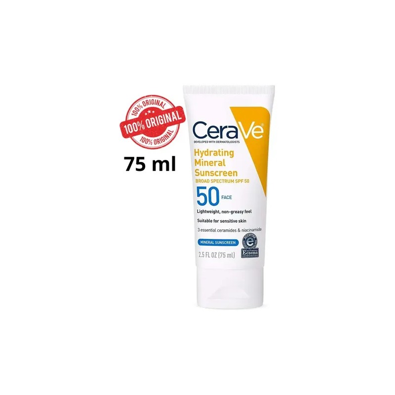 Cerave Mineral De Protección Solar Hidratante Spf 50