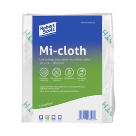 Robert Scott Mi-cloth Microfibre Pack of 50 Cloths Colour Coded 103216-Green