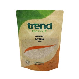 Trend Organic Oat Bran: Wholesome Fibre Boost for Culinary Excellence Rich in Protein, Certified Organic, Vegan, GMO-Free, No Additives No Preservatives, Eco-Friendly Packaging, 500g