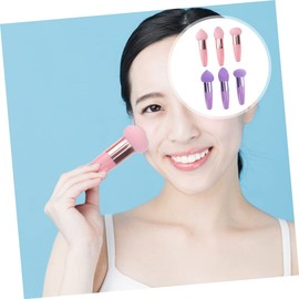 FOMIYES 6sets Makeup Sponges Handle Portable Makeup Beauty Pen Gadget Soft Sponge Beauty Supplies
