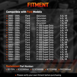 52-7374 Hydraulic Power Brake Booster Hydro Booster Compatible with Ford Excursion 2000-2005, F250 F350 F450 F550 Super Duty 1999-2004, 5.4L 6.0L 6.8L 7.3L, Replace # 1C3Z2005AA, 2C3Z2005BB, 5C7Z2005B