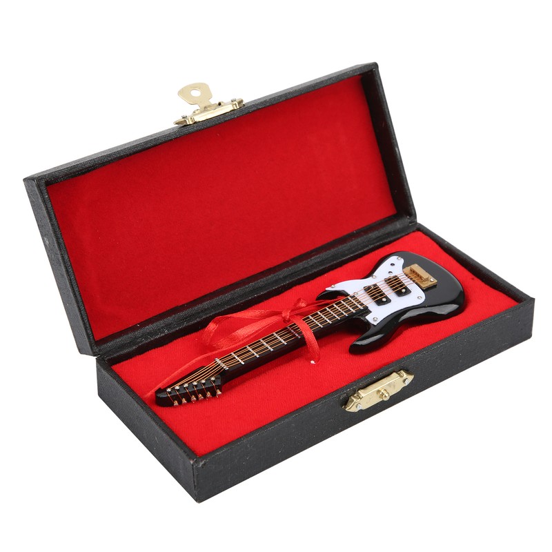Guitar Model Plastic Material Mini Musical Instrument Desktop Ornament with