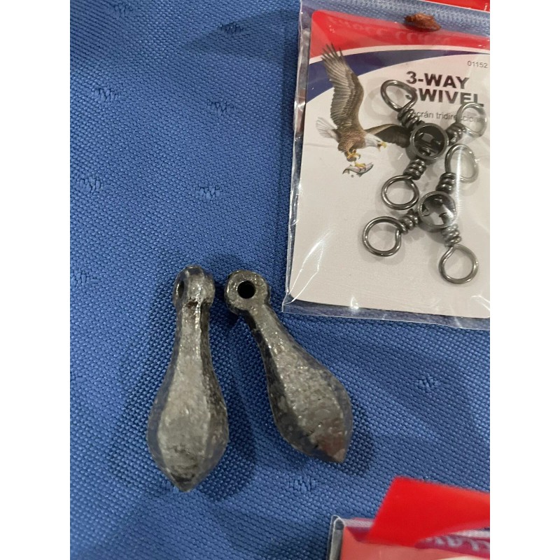 Eagle Claw New Eagle Claw 3-way Swivel+Sinker Pin+crane Swivel+fish Finder