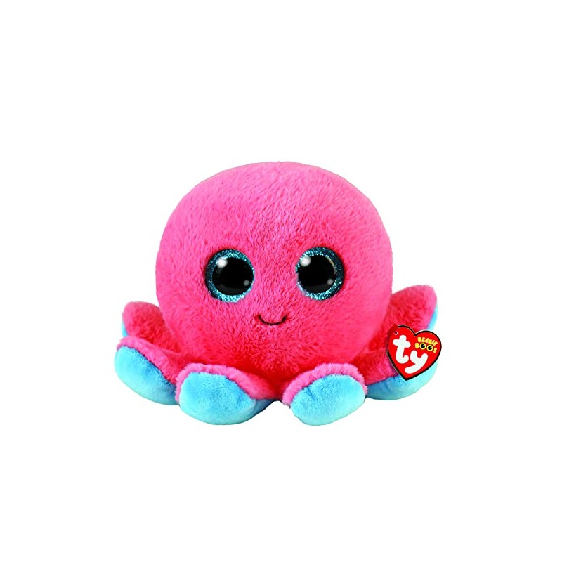 TY Toys Beanie Boo Octopus Sheldon - 15 CM, Pink