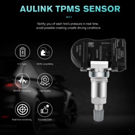AULINK Sistema de monitoreo de presión de neumáticos TPMS Sensores compatibles con Nissan Rogue 2014 2015 2016 2017 2018 2019 2020 Reemplazo TPMS #407003VU0A