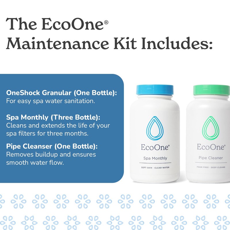 EcoOne | Hot Tub Chemical Maintenance & Supply Kit |