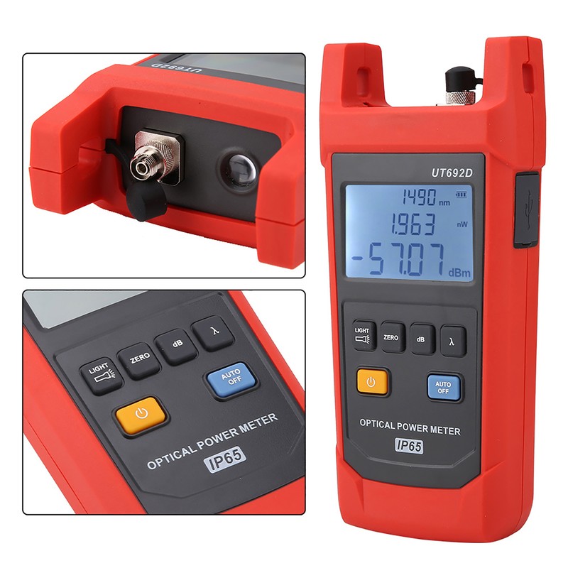 UNi T UT692D IP65 Backlight Digital Optical Power Meter Measuring