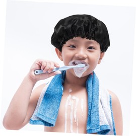 Vaguelly Adjustable Double Satin Shower Cap for Women Comfortable Night Sleeping Hair Bonnet Elastic Bathing Hat for Thick Thin Long Hair for Spa and Home Use