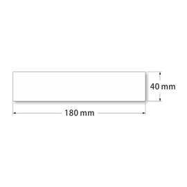 ClearView [Set of 3] [STAFF Only] Sign Sticker Yupo Material 7.1 x 1.6 inches (180 x 40 mm) Thickness 0.003 inch (0.08 mm) Long Square Sign Door Sign Room Sign Sign Sign Display Home Company Shop Shop