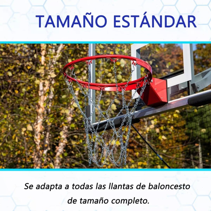Shuang.W 2 Pz Balón De Basquetbol Red De Cadena Basquetball