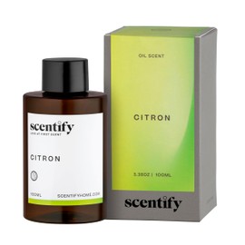 Citron Aroma Oil Scent for Oil Diffusers by Scentify - Luxurious Aroma Oil with Bergamot, Lemon, Jasmine, Musk, Woods Scents - Relaxing Aromatherapy Diffuser Fragrance Non-Toxic & Pet-Friendly 3.4 oz