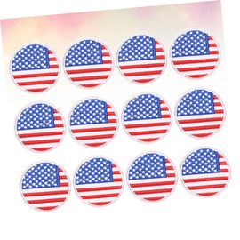 IWOWHERO 12pcs Flag Cloth Patches Stickers Embroidery DIY Patches for Skirts Jeans Hats