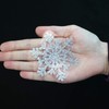 Articlings Beautiful Glitter Snowflake Static Window Clings (56 Snowflake Clings)