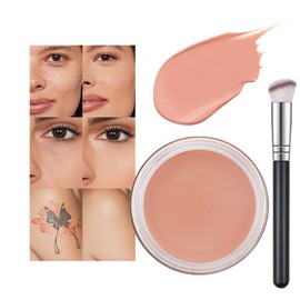 Kaely Pot Concealer Full Coverage Set,under Eye Brightener Concealer for Conceals Dark Circles,Waterproof Foundation Face Makeup Brush Kit,Color Correcting Concealer,Eye Ring corrector de ojeras 06