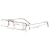 Eyekepper 5-Pack rostfrei Staal Rahmen Halb-AugenStil Lesebrille Leser Gold +1.5