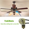YukiHalu Ceiling Fan Pull Chain Switch ZE-109, 2 Wires On-Off
