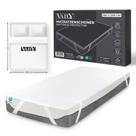 Vaily Mattress Protector 180 x 200 cm – Oeko-Tex Certified Mattress Protector, Waterproof and Washable Mattress Topper – Breathable Moisture Protection