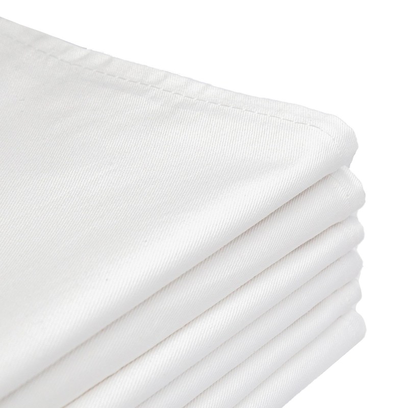 aztex Plain Cotton Tea Towels, 100% Cotton, Pack of 6,