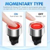 Greluma 1 Piece Universal 12V-24V 50A SPST Momentary Start Switch