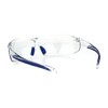 ANSI Z87.1 Wrap Around Mens Shatterproof Safety Glasses (Clear Lens)