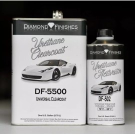 Diamond Finishes High Gloss Diamond DF-5500 4:1 2K Auto Clear Coat Gallon KIT! Medium Solid