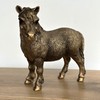LEONARDO Shetland Pony horse figurine aged bronze effect, Bronzed Reflections