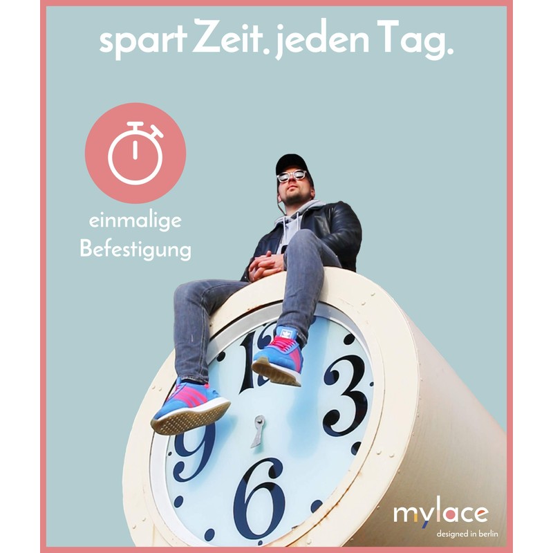 MYLACE - Shoelaces Without Tying, Flexible Hook-on Laces - Many