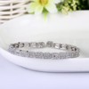 Ever Faith Full Pave CZ Wedding Simple Square Shape Adjustable