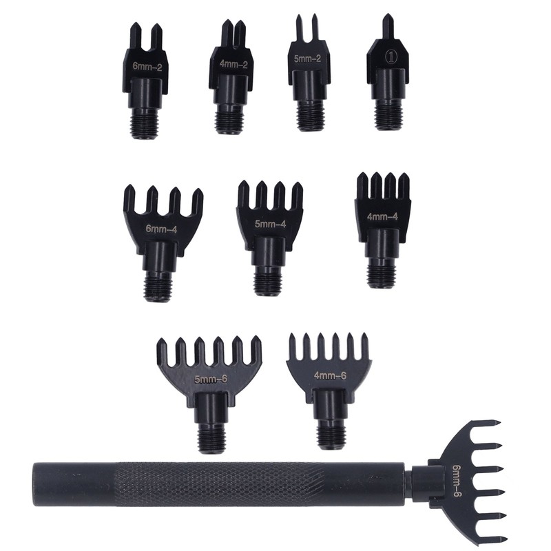 Leather Hole Punch 10 Punch Tips High Carbon Steel Wear