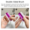 4pcs Nail Brush for Cleaning Fingernails, Multifunction Two Sided Fingernail