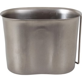 Rothco Stainless Steel 1 Quart Canteen Cup Military Supply Campers Gear