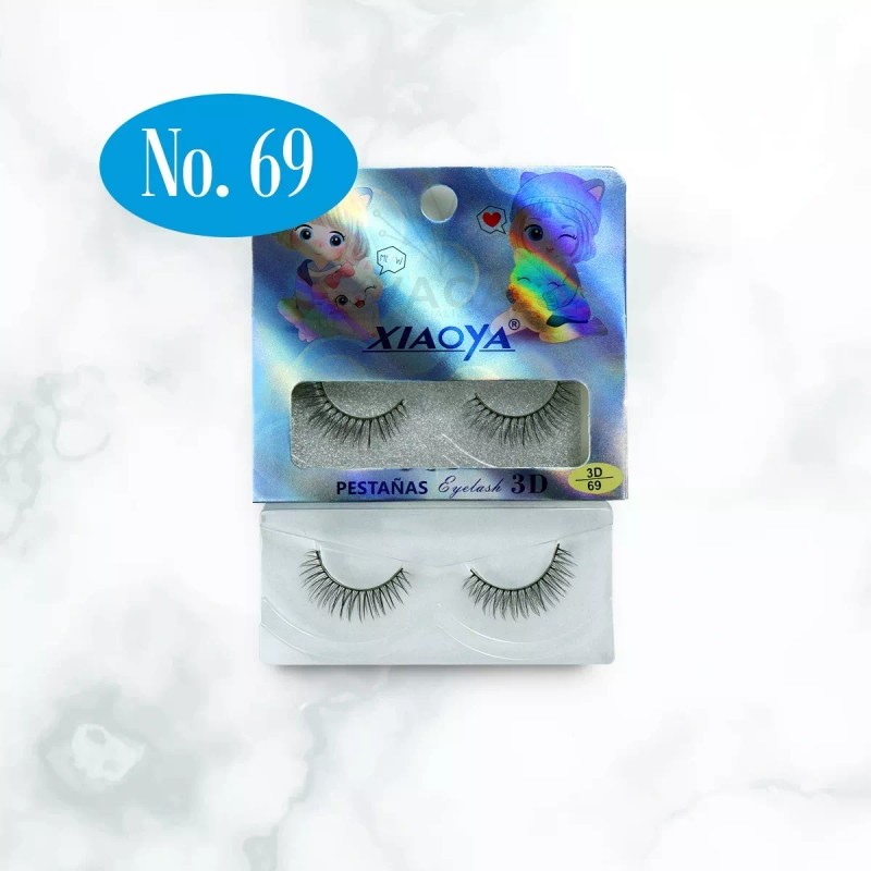 Vaga 12 Par Pestañas Postizas 3d Vision Natural Eyelash Caja