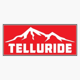 Skiing Telluride Colorado Ski Snowboarding Bumper Sticker Window Vinyl Decal 5"