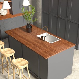 A-b-cil Wood Contact Paper 88" X 16" Dark Walnut Wood Wallpaper Self-Adhesive Wall Paper Wood Bulletin Board Paper for Classroom Bedroom Farmhouse Decor Removable Wood Stickers Stick and Peel