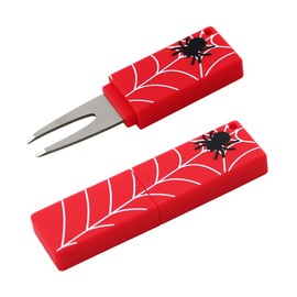 Golf Divot Repair Tool Divot Tools for Men Women Golfer Repairing The Golf Green (Red spider)