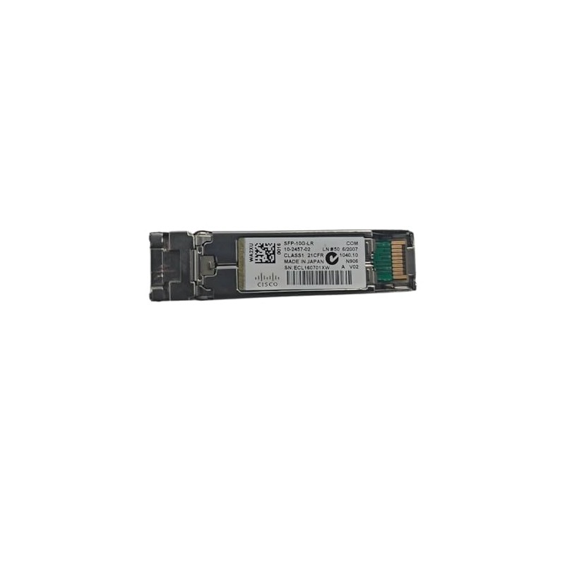 Cisco SFP-10G-LR Transceiver Single Mode 10-2457-02 10GBase-LR 1310nm Module (Renewed)