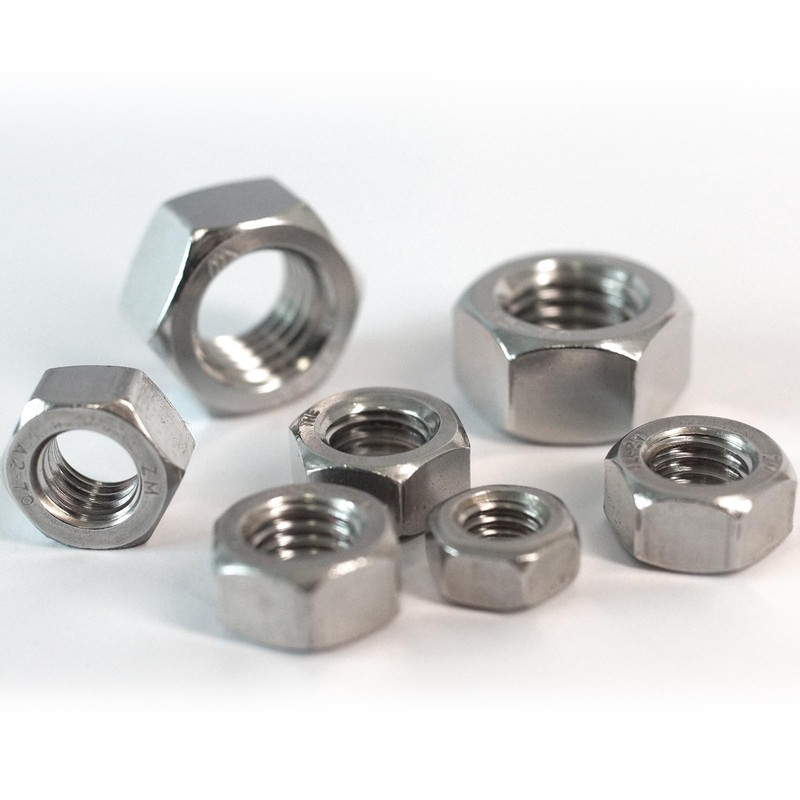 HXCOMET M14-2 Hex Nuts (30pcs), 304 Stainless Steel (18-8), DIN