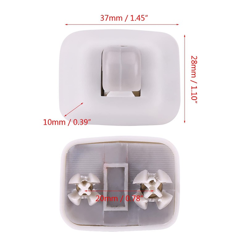 Aramox Interior Sun Visor Hook Plastic Clip for A1 A3