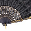 QIRMIZI 10 Pack Fabric Folding Handheld Fans, Perfect for Weddings,