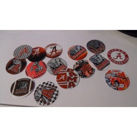 Unbranded Pre Cut One Inch Bottle ALABAMA BAMA ROLL TIDE  Free Shipping - photo, 50 images